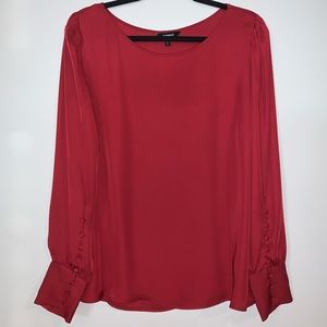 EXPRESS Blouse, Red-Orange, size L